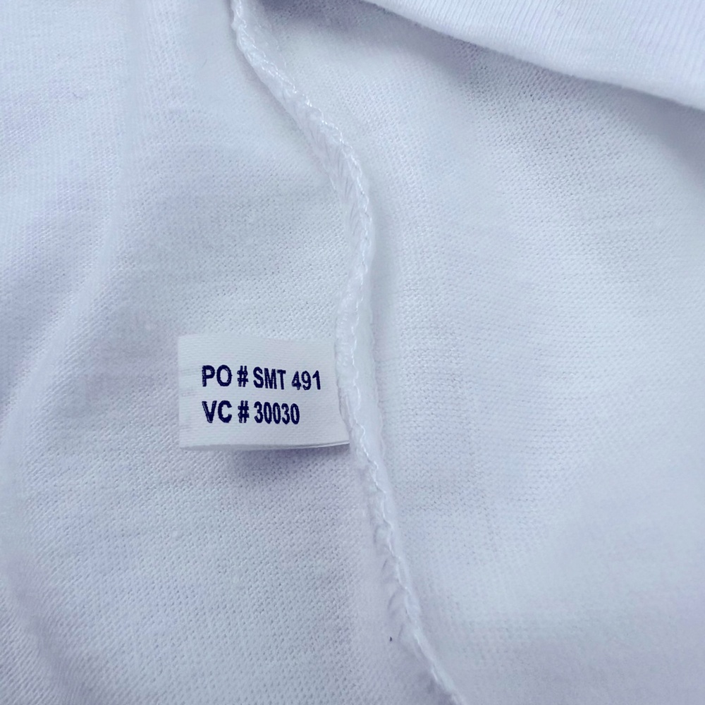 KARL LAGERFELD PARIS, WHITE TEE SHIRT, 100% COTTON, UNISEX, LARGE SIZE - Picture 16 of 16